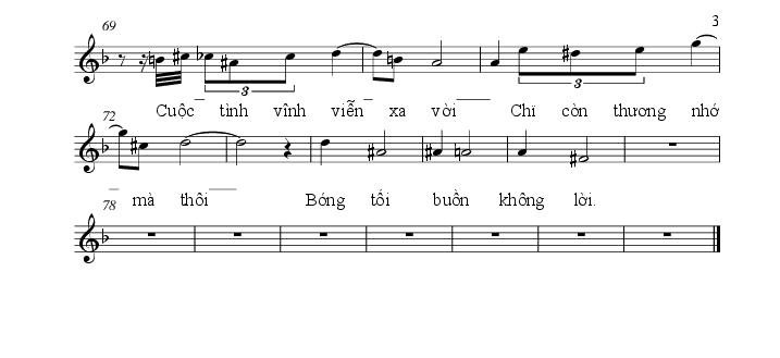 Sheet nhạc Dạ Khúc 3